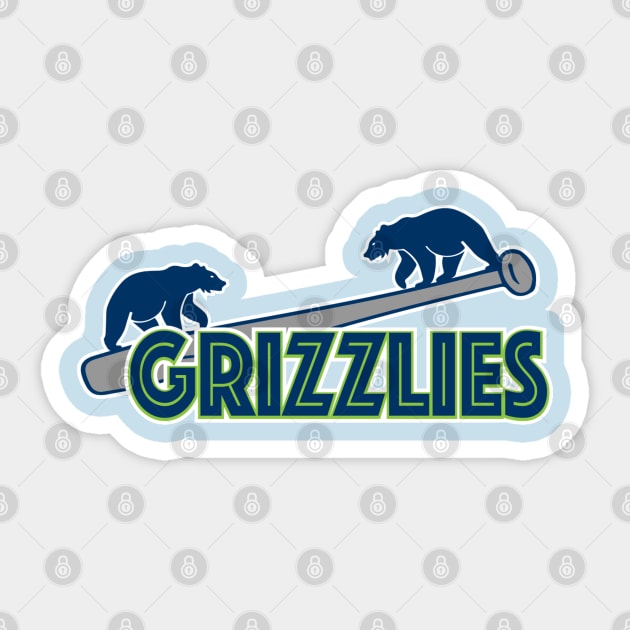 Bears On The Bat Sticker by Litehouse Tees